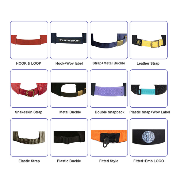 Các loại đuôi khóa của nón du lịch