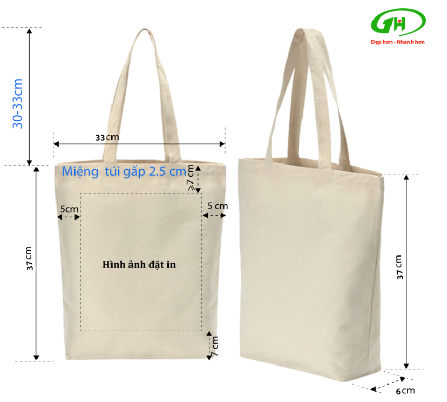 Sản xuất túi dây rút vải kaki